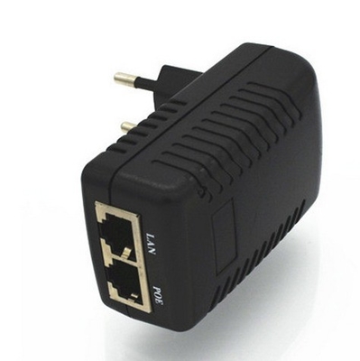 DC 48V 0.5A Σημειακή πρίζα POE Injector Ethernet Adapter για παροχή ρεύματος IP τηλεφώνου / κάμερας US