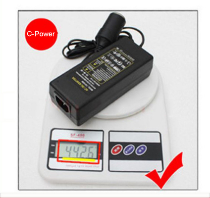 Σύγχρονος προσαρμογός αυτοκινήτου 60W DC 12V σε AC 220V με σύνδεση γραφείου 12VDC 5A τροφοδοσία