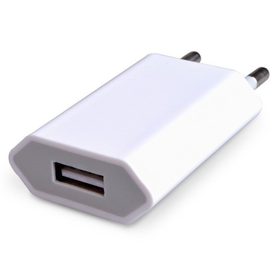 USB Wall Charger Plug DC Output Type Μαύρο λευκό 5V 1A Για iPhone Samsung Android LG