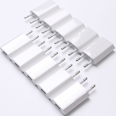 USB Wall Charger Plug DC Output Type Μαύρο λευκό 5V 1A Για iPhone Samsung Android LG