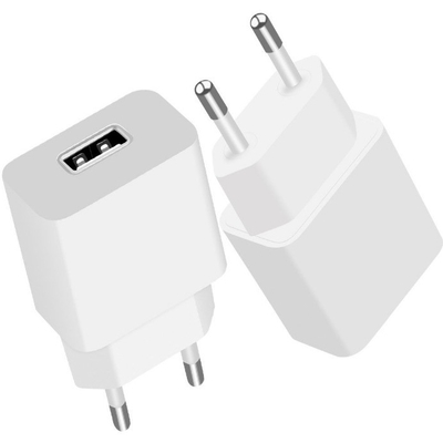 Συνεχή έξοδος 5V 1A/2A EU USB Plug Power Travel Adapter με έξοδο USB Wall Charger