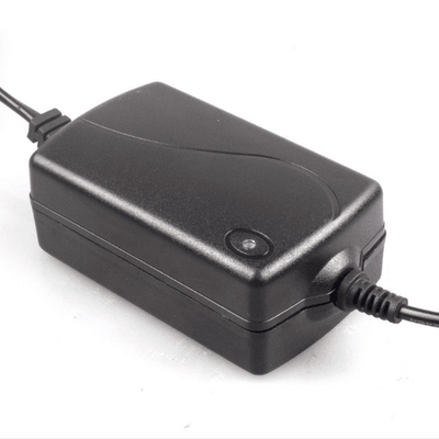 24W 24V 1A 12V 2A AC/DC Δισκογραφικό προσαρμογέα ισχύος με μαύρη τάση εξόδου 24VDC