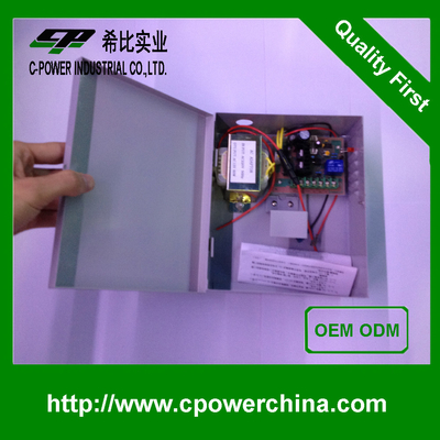 Διάδραση γραμμής 12V 5A UPS Power Door Access Control Ηλεκτρική τροφοδοσία με μπαταρία
