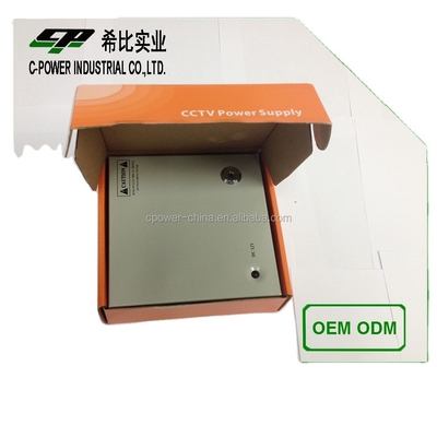 12V DC 3A 4CH κάμερα CCTV κουτί τροφοδοσίας με προσαρμόσιμα κανάλια εξόδου