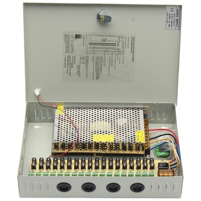 12V 20A DC 18CH Διάδρομος τροφοδοσίας ηλεκτρικής ενέργειας για CCTV κάμερα ασφαλείας παρακολούθησης εξόδου