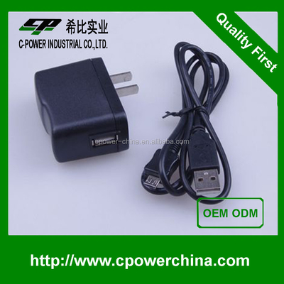 Πιστοποιημένο από την CE καθολικό USB τύπου 5V 300mA 5V 2A 5V 2.5A 5V 1A Adapter ισχύος USB μαύρο