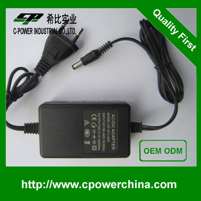 Τεχνικός 12V 2A 24W DC Power Adapter για κάμερα ασφαλείας Bunker Hill Εύκολη εγκατάσταση