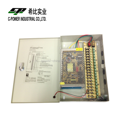 12V έξοδος CCTV τροφοδοσία 120W 18CH για την προστασία από υπερτάσεις και κάμερα CCTV