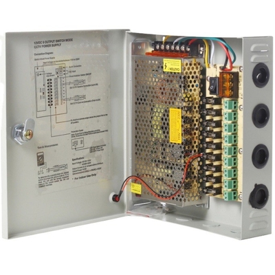 Υψηλής συχνότητας 12V 10A 120W 18ch κάμερα CCTV Διακόπτης τροφοδοσίας με CE ROHS FCC