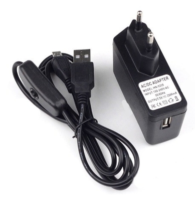 Τύπος εξόδου συνεχούς ρεύματος Μαύρο 5V 2A 5V 1A 5V 500Ma 5V 0,5A USB προσαρμογέα ισχύος για μη κοινό AC