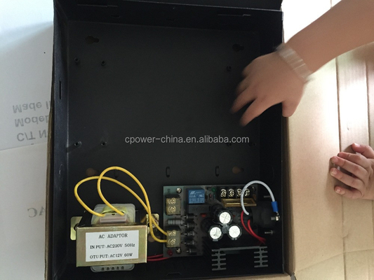 Έλεγχος πρόσβασης 12V 5A 60W Φορητή ηλεκτρική ενέργεια από μπαταρία 220V για εύκολη εγκατάσταση