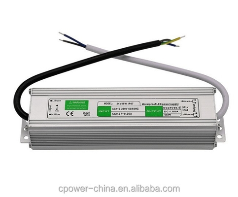 12V/24V LED Light Strip Στήριξη ρεύματος IP67 Αδιάβροχος 45W LED Driver Μόνιμη τάση