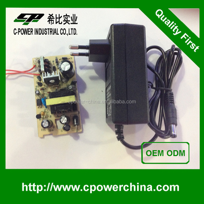 Τύπος εξόδου συνεχούς ρεύματος 12v 2a 24v 1a 24w TS-1012C Αναπροσαρμοστής AC/DC/ηλεκτρικής ενέργειας με πιστοποιητικό CE