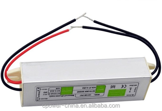 10W-200W Αδιάβροχο IP67 LED Φως Μετασχηματιστή Διανομή ρεύματος οδηγός με 24v DC έξοδο