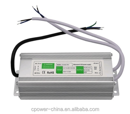 Αδιάβροχος 80W 45W 50W 60W 100W 120W DC12V/24V μετασχηματιστής παροχής ηλεκτρικής ενέργειας LED IP67/IP66