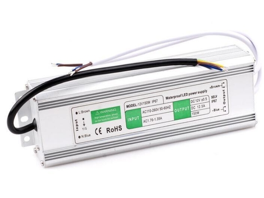 DC12V 24V 150W IP67 Διαρκής τάση Ηλεκτρική τροφοδοσία οδηγού LED με αδιάβροχο σχεδιασμό