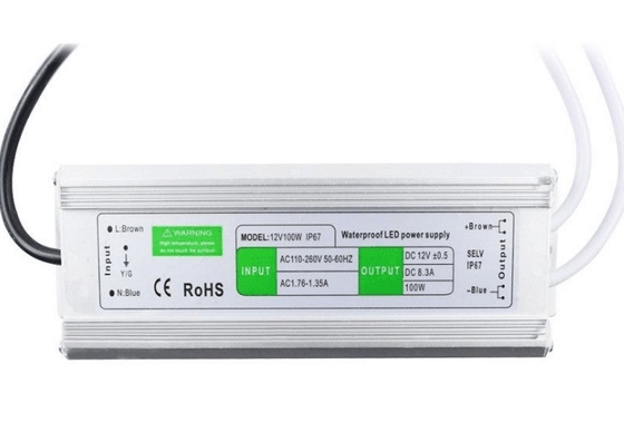 Εξωτερικός 12V 100W 120w Αδιάβροχος SMD 3528 5050 5730 RGB Strip LED Driver Αναπροσαρμοστής τροφοδοσίας