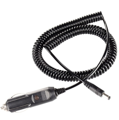 Μαύρο καλώδιο 12V DC για το φορτιστή αναπτήρα τσιγάρων αυτοκινήτου 5.5x2.1mm