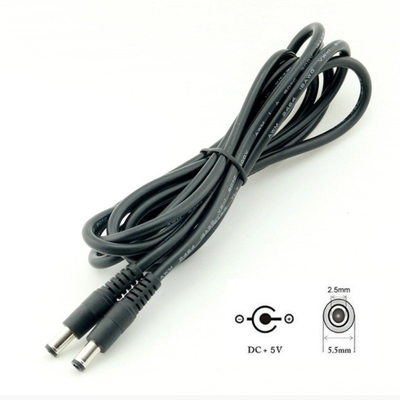 5m 3m 2m 1m DC καλώδιο λευκό θηλυκό τέλος τύπου 5.5mm x 2.1mm Plug Adapter Extension cable
