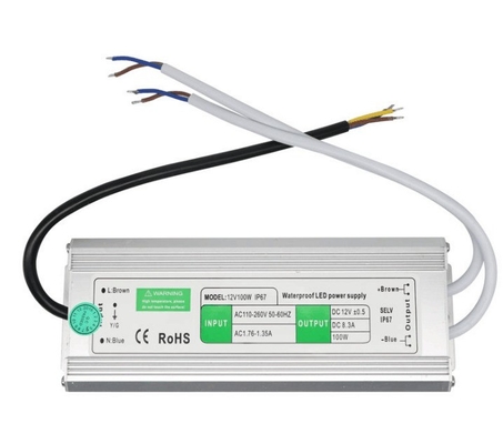 C-Power Silver Αδιάβροχο DC 12V 8.3A 10W 30W 50W 100W 120W 200W 300W IP67 τροφοδοσία