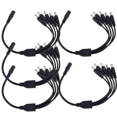 4 Pack 5 Way Channel DC Power Splitter Cable για κάμερα ασφαλείας CCTV Πιστοποιητικό CE