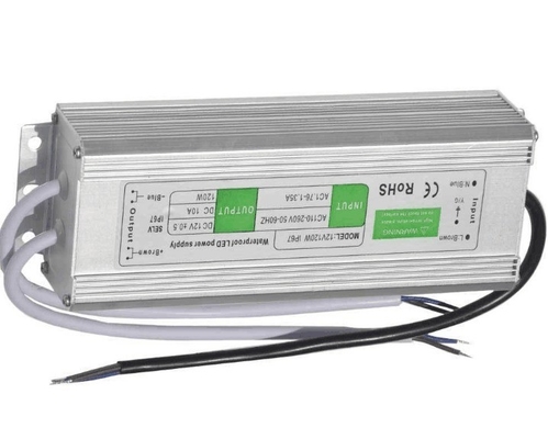 Αλουμινίου κράμα C-Power Input 100-240vac 120W IP65 24VDC Αδιάβροχη παροχή ρεύματος για LED