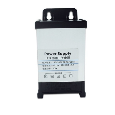 C-Power 60W 5A Αδιάβροχη τροφοδοσία με τάση εξόδου 12V και σταθερή τάση