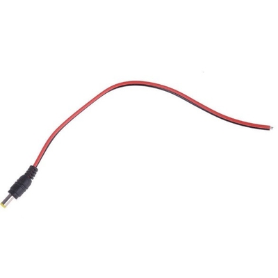 DC 5.5*2.5mm 5525 30cm αρσενικό πλέγμα ηλεκτρικής ενέργειας Copper Cord Wire Cable με IEC Γυναικείο Τύπο Τελής