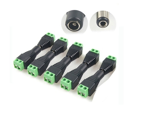 DC 5.5 x 2.1mm Δύναμη αρσενικό Jack Adapter Cable Plug Connector για CCTV / LED Γυναίκας