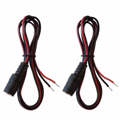Χαλκό πυρήνας 2.1mm x 5.5mm DC θηλυκό jack για να ανοίξει γυμνό σύρμα προσαρμογέα για 12V / 9V τάση