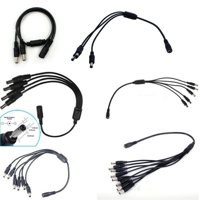 5.5x2.1mm/5.5x2.5mm Συνδετήρας DC Power Splitter Cable για CCTV χαμηλής και μεσαίας τάσης