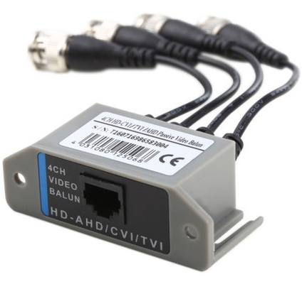 - 4CH HD παθητικό βίντεο Balun Transceiver BNC προς UTP RJ45 CCTV μέσω Twisted Pairs