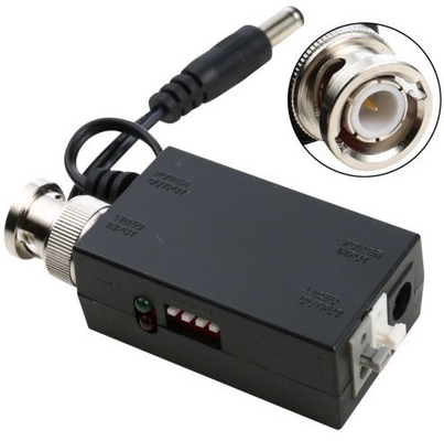 Ηλεκτρικός DC12V 1CH Ενεργός UTP Μεταδότης Βίντεο Balun BNC Balun Μετασχηματιστές για CCTV Camera DVR System