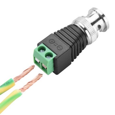CAT5 έως BNC Κοαξιακό Βίντεο Balun 2.1mm Άντρας DC Συσκευή Συνδέσμου Δύναμης AF ως Συσκευάσματα CCTV