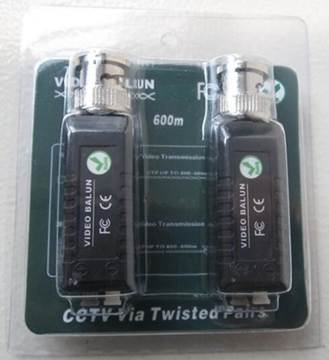 CAT5e CAT6 σε κάμερα Balck Single Channel Passive BNC Video Balun Transceiver Adapter