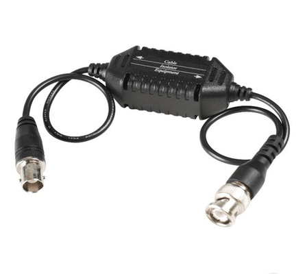 Μονό-Κανάλι Παθητικό ABS πλαστικό CCTV Video Connector με ενσωματωμένο Video Balun