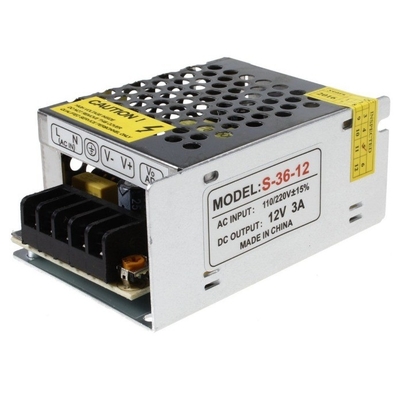 36W DC 12V 3A σταθερή τάση LED DALI τροφοδοσία για λαμπτήρα LED και ρεύμα εξόδου