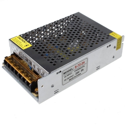 Συνήθεια εξόδου 50/60Hz C-Power Προγραμματισμένη AC110V 220V DC τροφοδοσία 24V 3A 72W