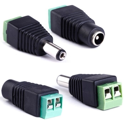 LED 12V DC Γυναίκα Άντρας 2,1 x 5,5mm Συσκευή συνδέσμου ρεύματος Συμπλέκτη Jack Socket για CCTV
