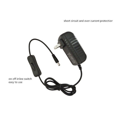 12VDC 12W 24W 1A 2A LED προσαρμογός τροφοδοσίας με διακόπτη ενεργοποίησης/αποσύνδεσης CE πιστοποιημένο AU/US/UK/EU