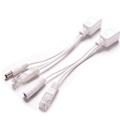 Δύο πιστοποιητικά CE POE Ethernet Injector Splitter Adapter Cable για CCTV RJ 45 RCA