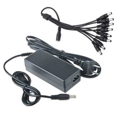 12VDC 5A 4 θύρες 8 θύρες Πολλαπλός προσαρμογός ισχύος εξόδου με 85% απόδοση από C-Power