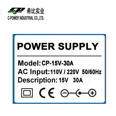 450W AC DC 15V 30A Ηλεκτρική παροχή προβολέα για καρέκλα μασάζ και CCTV LED από C-Power