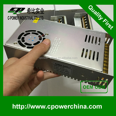 12V 30A Δυναμική τροφοδοσία μεταβλητής συχνότητας S-360-12 για σταθερές βιομηχανικές εφαρμογές
