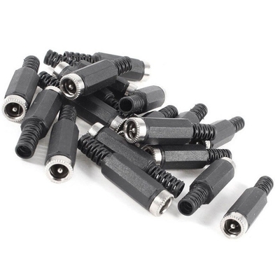 Άνδρας και γυναίκα BNC Solder DC Power Plug Socket Jack Connector με ονομαστικό ρεύμα 2A