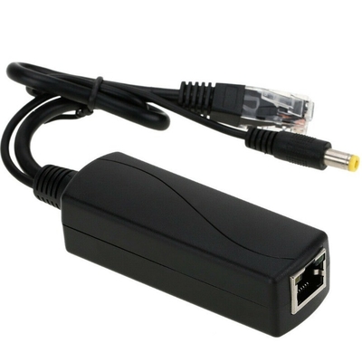 -Γεννημένο 48v 10/100Mbps PoE Splitter Adapter Cable για κάμερα ηλεκτρικής ενέργειας δικτύου 12V 1.25A