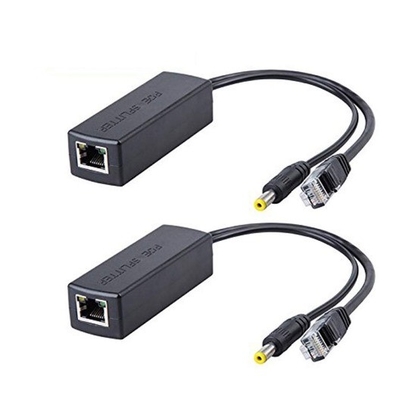 Εσωτερική Ασφάλεια Ενεργός διαχωριστής POE 48V έως 12V 1A-2A IEEE802.3af με Μονάδα Ethernet