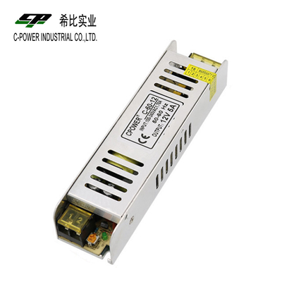 220V Εισερχόμενη τάση Slim Power Supply για συστήματα τηλεόρασης LED φώτα και CCTV 12V DC έξοδος
