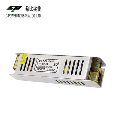 220V Εισερχόμενη τάση Slim Power Supply για συστήματα τηλεόρασης LED φώτα και CCTV 12V DC έξοδος