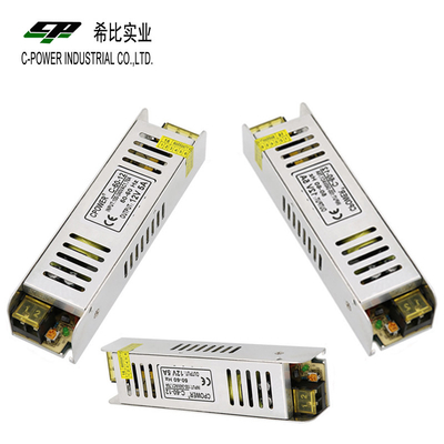 220V Εισερχόμενη τάση Slim Power Supply για συστήματα τηλεόρασης LED φώτα και CCTV 12V DC έξοδος